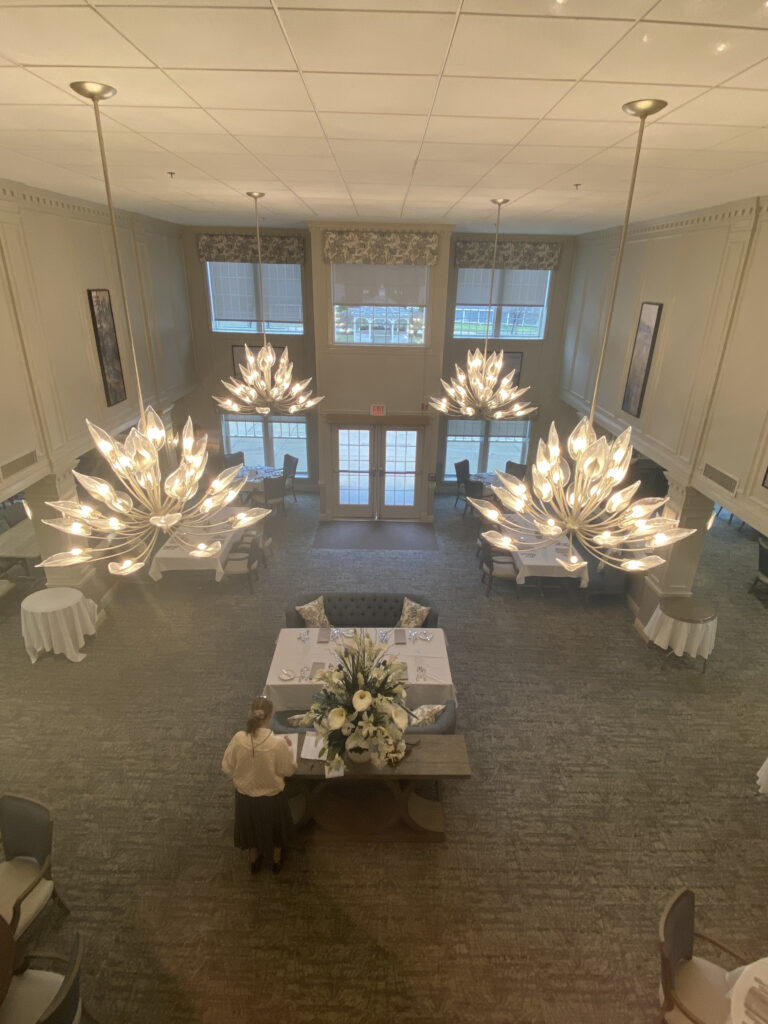 The newly renovated Dining Room at The Village at Duxbury